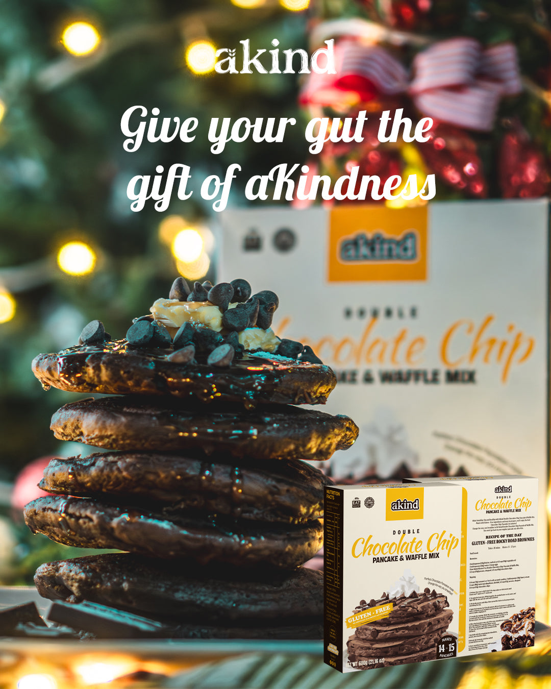 Akind Double Chocolate Chip Pancake & Waffle Mix