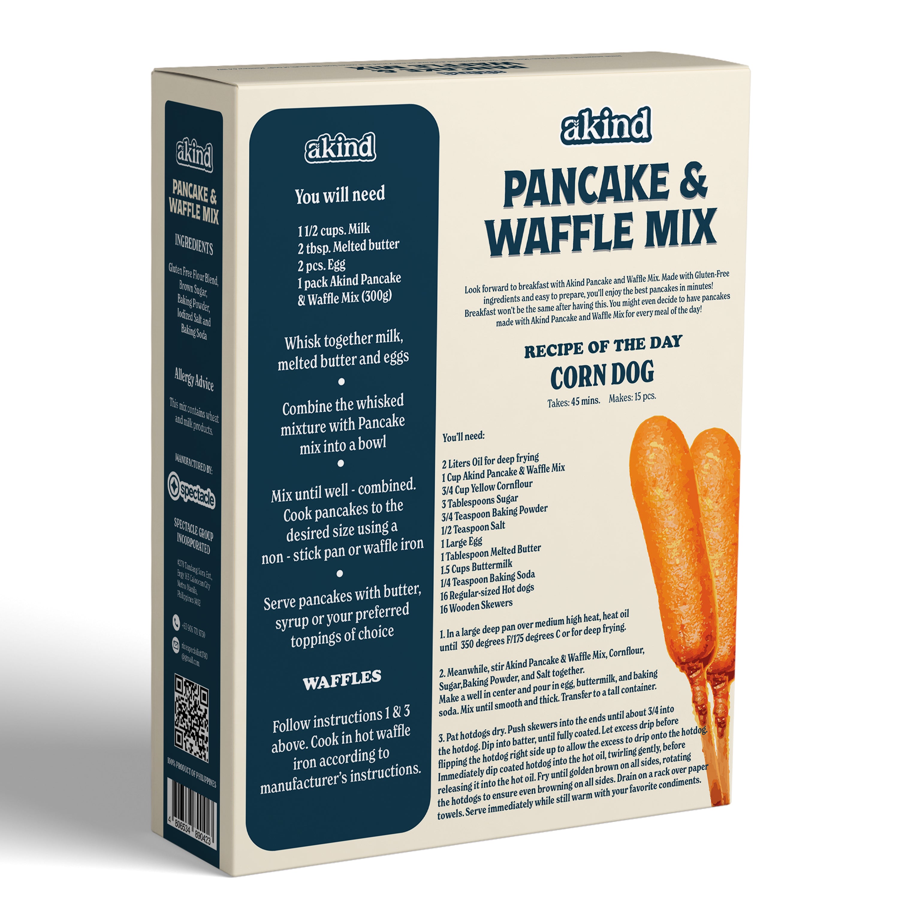 Akind Pancake & Waffle Mix 600g