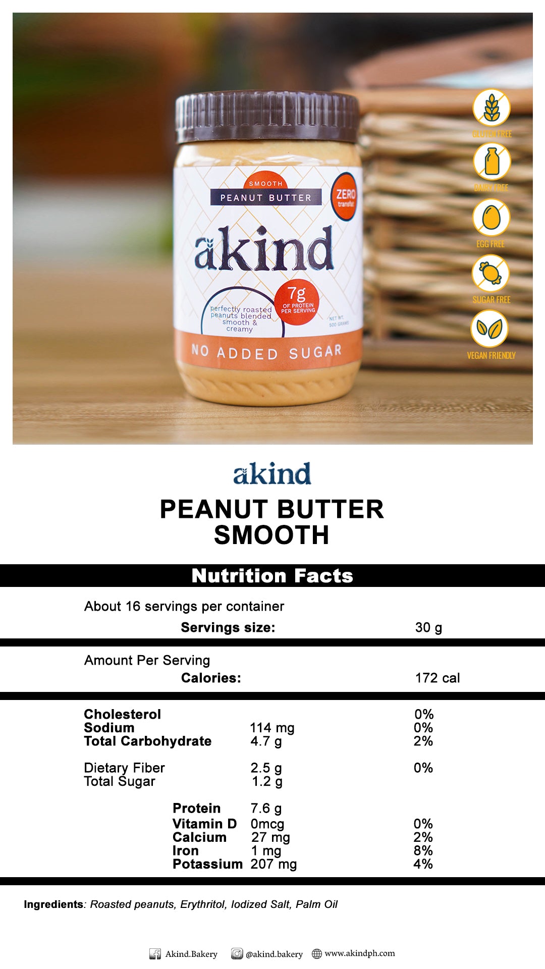 Akind Crunchy Peanut Butter